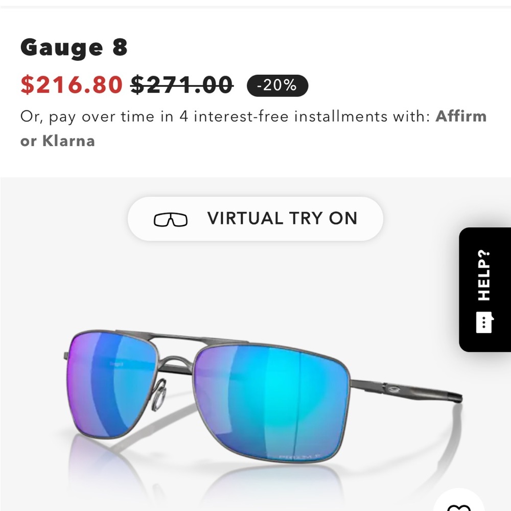 Oakley Gauge 8 Polarized Sunglasses (New) MRSP$271+